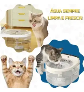 Bebedouro automático para cães e gatos